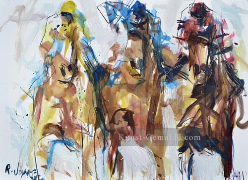 Pferderennen 07 impressionistische Ölgemälde